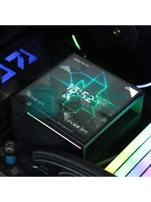 Водяное охлаждение для процессора Thermalright Hyper Vision 360 (360mm, LED, Black, ARGB/Fans: 3x120mm, 69CFM, 27dBA, 2150RPM/Pump height 68mm, 6400RPM, Rad thickness 27mm/S: 1700, 1200, 1851, 115X, 2011, 2066, AM5, AM4)