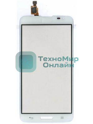 Сенсорное стекло (тачскрин) для LG G PRO LITE D680 D684, белое