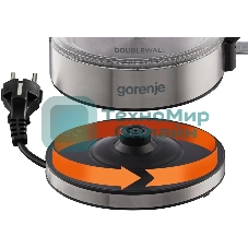 Чайник электрический Gorenje K17GDW 743902 черный