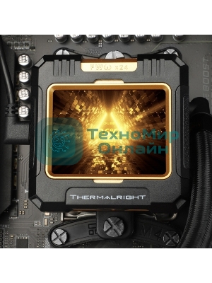 Система жидкостного охлаждения Thermalright Frozen Warframe 360 ARGB Soc-AM5/AM4/1200/1700/1851 черный 4-pin 29.8dB Al LCD Ret (F-WFRAME-360-BL-ARGB)