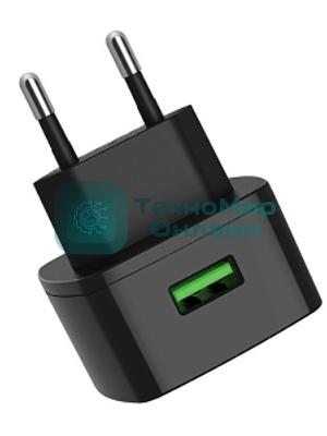 Сетевое зарядное устройство HOCO (6931474706638) HOCO C70A Cutting-edge single port QC3.0 черный