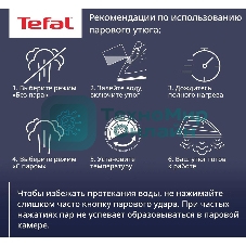 Утюг Tefal FV5736E0 2500Вт, 220г, синий