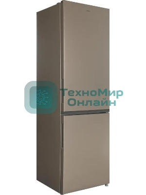 Холодильник Candy CFN6200G золотистый двухкамерный 243/91л морозилка снизу, No Frost