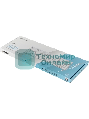Клавиатура беспроводная A4Tech Fstyler FBX50C, USB, Bluetooth/Радиоканал, белый