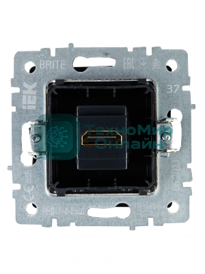 Розетка HDMI IEK BRITE РHDMI-0-БрШ шампань