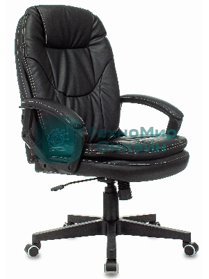 Кресло Бюрократ CH-868N Leather Venge черный, экокожа