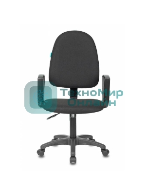 Кресло Бюрократ CH-1300N/3C11 черный, экокожа, 120 кг, механизм качания