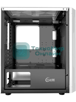 Корпус PowerCase Mistral Micro Z3W Mesh LED, Micro-Tower, белый