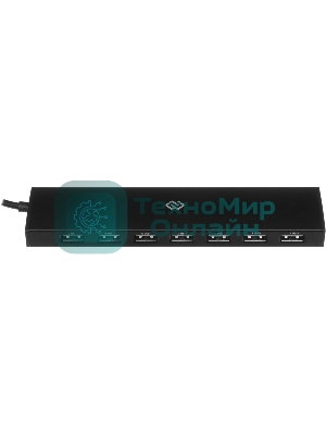 USB-концентратор Digma HUB-7U2.0-UC-B, USB-C, USB 2.0 7 портов, USB