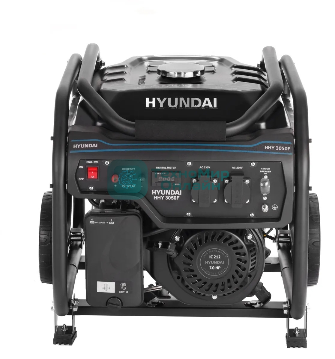 Электрогенератор бензиновый Hyundai HHY 3050F, 3.2 кВт, 69 дБ, 49 кг