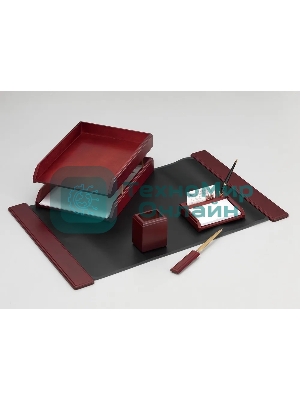 Настольный набор Good Sunrise M5C-10A (5 предметов) фактура красное дерево, материал дерево, черный/коричневый