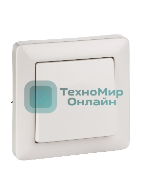 Выключатель 1-кл. СП Хит 6А IP20 белый SchE VS16-133-B