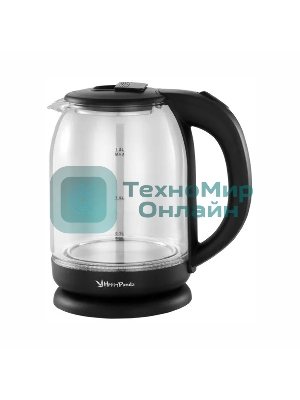 Чайник Happy Panda SUPER PROMO HP-2709SPBK черный 1.8л, стекло