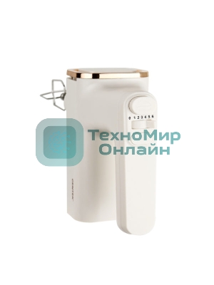 Миксер с чашей Centek CT-1129 бежевый/золотой хром, 800 Вт