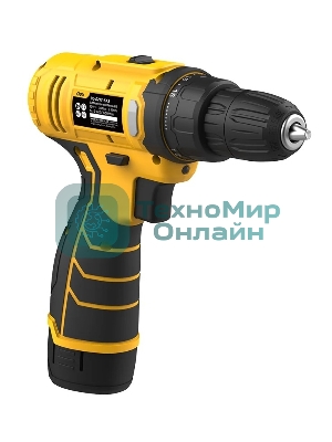 Дрель-шуруповерт Deli DL-DZ12-5A2, 12 В, 2 Ач, 30 Нм, щеточный