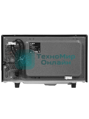 Микроволновая печь Hyundai HYM-D2073 черный, 23 л, 800 Вт, переключатели - кнопки, поворотный механизм