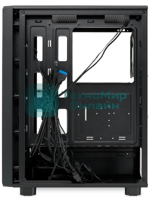 Компьютерный корпус HSPD M510, Mesh Mid Tower, черный, TG, 0.5 SPCC, 4x120мм ARGB ATX, mATX, mITX 180/280/160мм 1x2.5