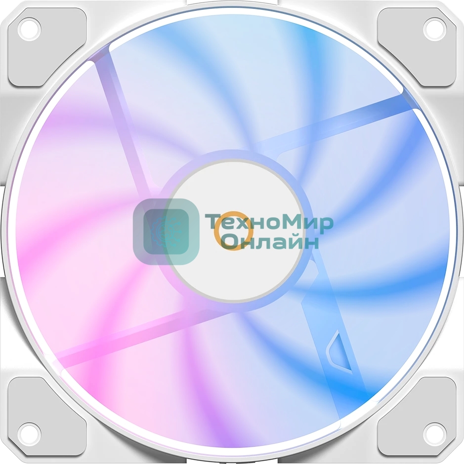 Кулер для процессора Ocypus Beta F12 WH ARGB, 120x120x25мм, 4-PIN PWM, 800-1600 RPM, 29 DBA MAX, HYDRO BEARING