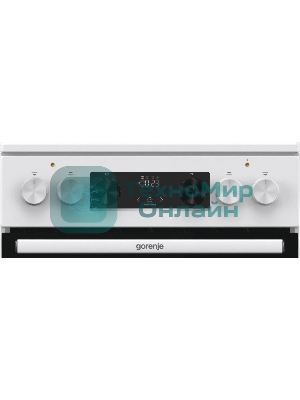 Плита электрическая Gorenje GEC5C61WG белый, конфорок 4 электрических, духовка 70 л, 50 см x 85 см x 59.4 см (без крышки)