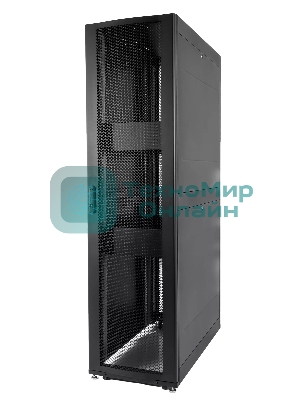 Шкаф серверный ПРОФ напольный 48U (600x1200) дверь перфор., задние двойные