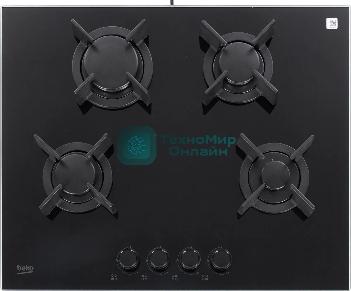 Газовая варочная панель Beko HING 642202 SB, черный