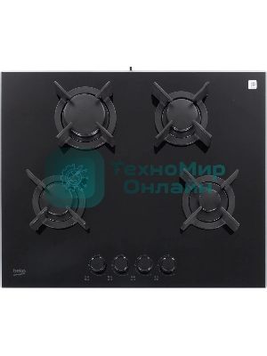 Газовая варочная панель Beko HING 642202 SB, черный