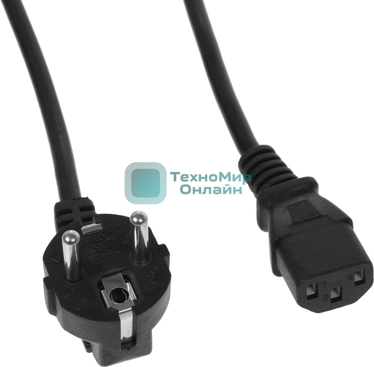 Кабель KingPrice KP-PC-Euro-C13-3m Евровилка IEC C13 3м черный