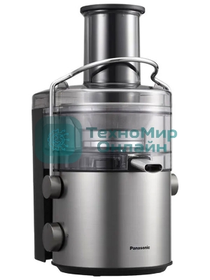 Соковыжималка Panasonic MJ-CB600STQ серебристый, центробежная, 1000 Вт, 1500 мл, механическое