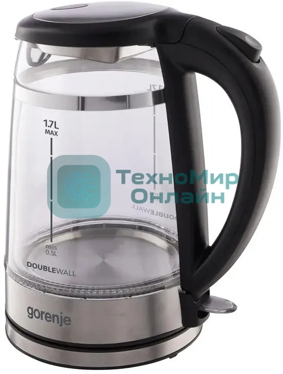 Чайник электрический Gorenje K17GDW 743902 черный
