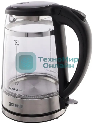 Чайник электрический Gorenje K17GDW 743902 черный