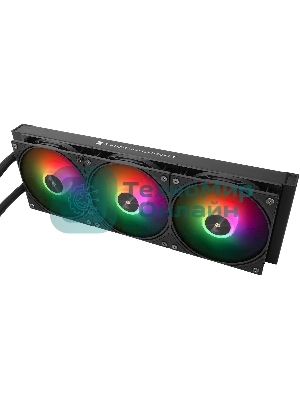 Система жидкостного охлаждения Thermalright Frozen Warframe 360 ARGB Soc-AM5/AM4/1200/1700/1851 черный 4-pin 29.8dB Al LCD Ret (F-WFRAME-360-BL-ARGB)
