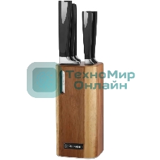 Набор из 5 ножей в блоке Rondell Cascara RD-1852