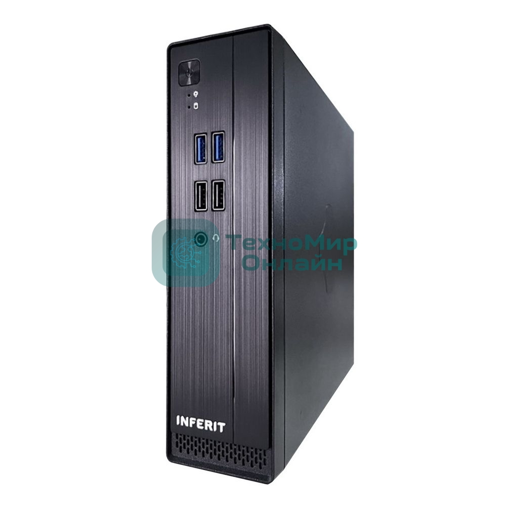 Компьютерный корпус FoxLine FL-105-AD120-DC-INF (FL-105-AD120-DC-INF) FL-105-AD120-DC-INF mITX case (2L), 2хUSB 2.0+2хUSB 3.0, 1хcombo audio, 40мм FAN, VESA, w/DC-ATX converter, w/120W pwr adapter, w/pwr
