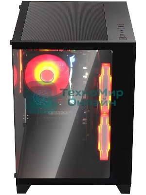 Компьютерный корпус Bloody BD-CC105 черный без БП mATX 5x120мм 1xUSB 2.0 1xUSB 3.0 audio bott PSU