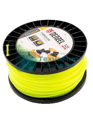 Леска для триммера Denzel круглая, 3,0мм х 123м, на DIN катушке FLEX CORD