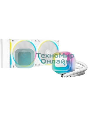 Система водяного охлаждения Deepcool LE240 Pro ARGB Soc-AM5/AM4/1200/1700/1851 белый 4-pin 28.2-33dB Al 280W 1347gr Ret (R-LE240PRO-WHAMMC-G-1)