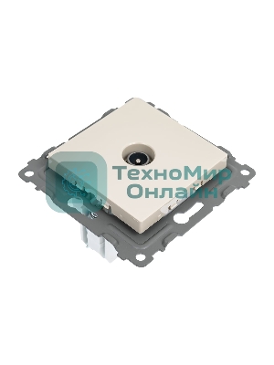 Розетка TV TOKOV ELECTRIC оконечная СП Pixel 1DB механизм бежевый