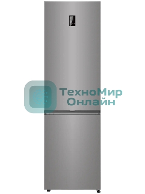 Холодильник Candy CFN6200SD серебристый двухкамерный 243/91л морозилка снизу, No Frost