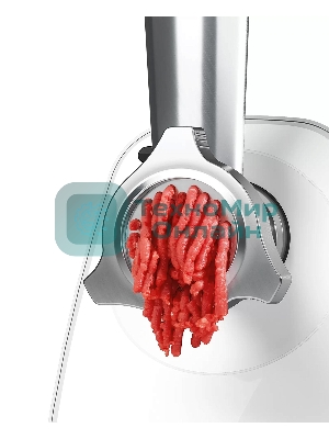 Мясорубка электрическая Bosch MFW2520W белый, 1500 Вт, 1.7 кг/мин, насадки - 4