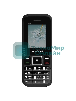 Мобильный телефон Maxvi C3n черный