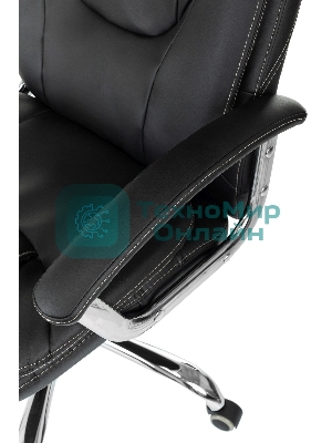 Кресло Бюрократ CH-868SL черный, экокожа