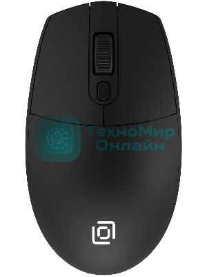 Мышь беспроводная Oklick 201MW черный, 1600 dpi, радиоканал, USB, кнопки - 4