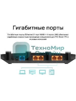 Роутер беспроводной TP-Link Archer C80 AC1900 10/100/1000BASE-TX черный