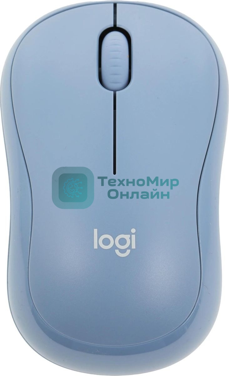 Мышь беспроводная Logitech M221 голубой, 1000 dpi, радиоканал, USB, кнопки - 3
