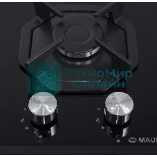Газовая варочная панель Maunfeld EGHG.32.2CB/G, 2 конфорки, закаленное стекло, черный