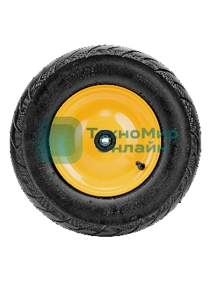 Колесо пневматическое бескамерное Denzel 16х4.00-8 D410мм, d20мм, длина оси 104мм