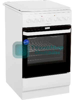 Плита электрическая Hansa FCEW54109 белый, конфорок 4 шт, духовка 65 л, 50 см x 85 см x 60 см