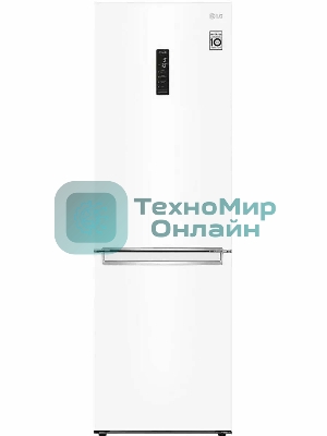 Холодильник LG GC-B459SQSM белый двухкамерный 234/107л морозилка снизу, No Frost