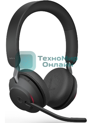 Гарнитура Jabra Evolve2 65 чёрный, беспроводная, Bluetooth, до 35 ч, подсветка