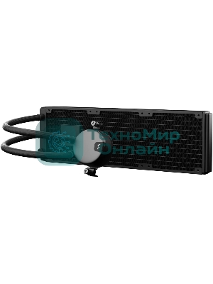 Система жидкостного охлаждения для ПК/Water Cooling System Fractal Design Lumen S36 V2 RGB (200W, 360mm, Black, ARGB/Fans: 3x120mm, 56CFM, 33.2dBA, 2000RPM/Pump height 67mm, 22dBA, 4000RPM, Rad thickness 27mm/S: 1851, 1700, 1200, 115X, 2011, 2066, AM5, AM4)